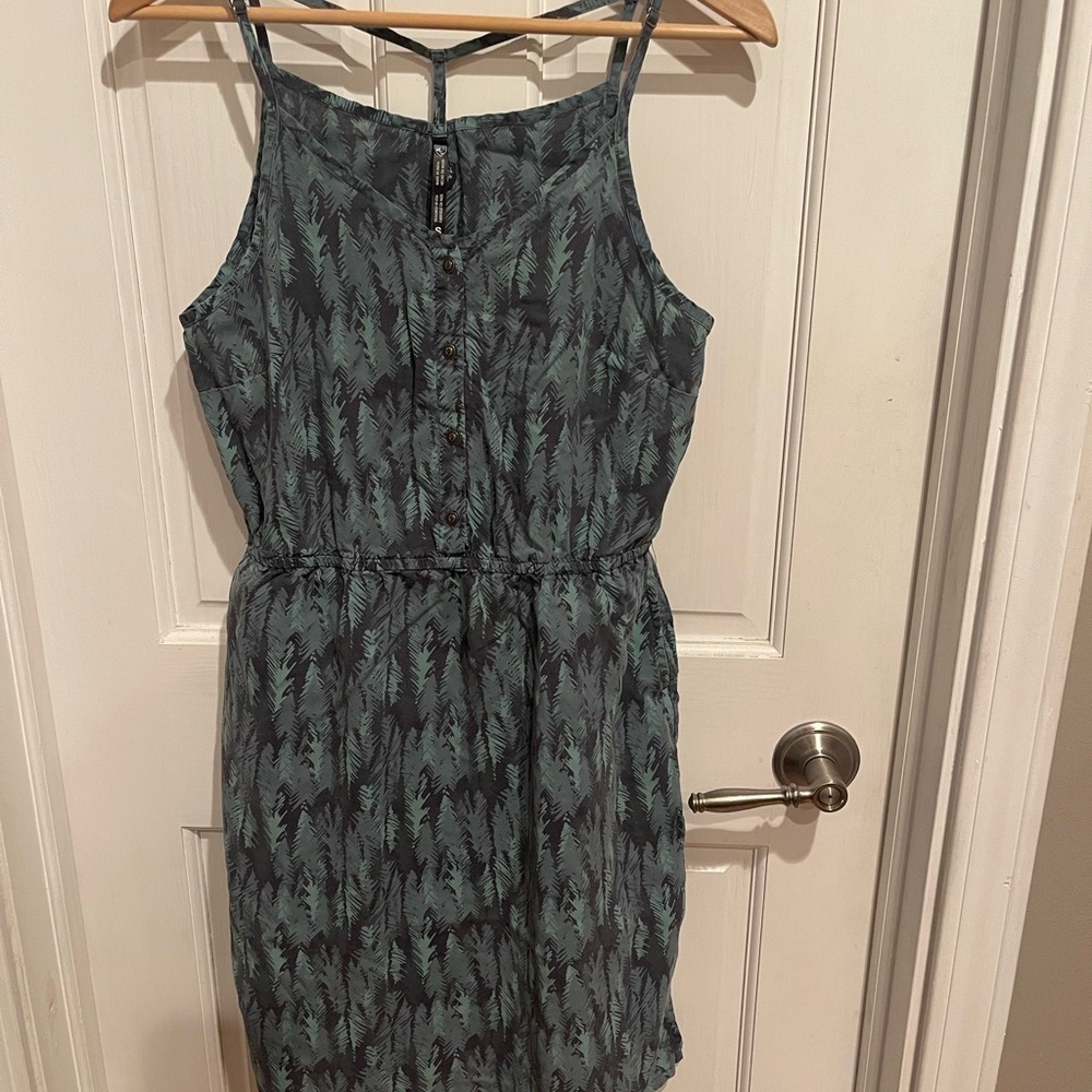 Kuhl Lucie Women’s S Stylish Green Patterned Dress